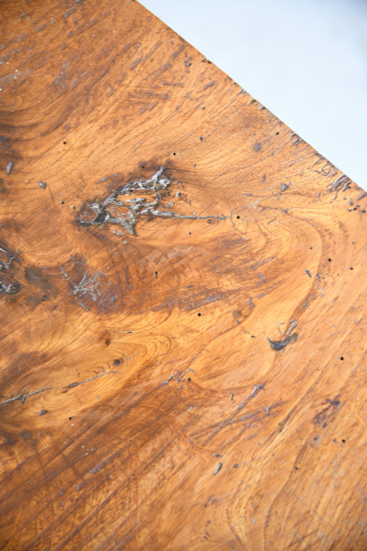 Rustic Pine Trestle Coffee Table