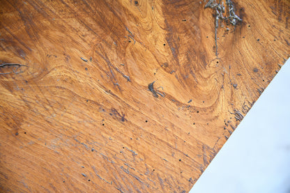 Rustic Pine Trestle Coffee Table