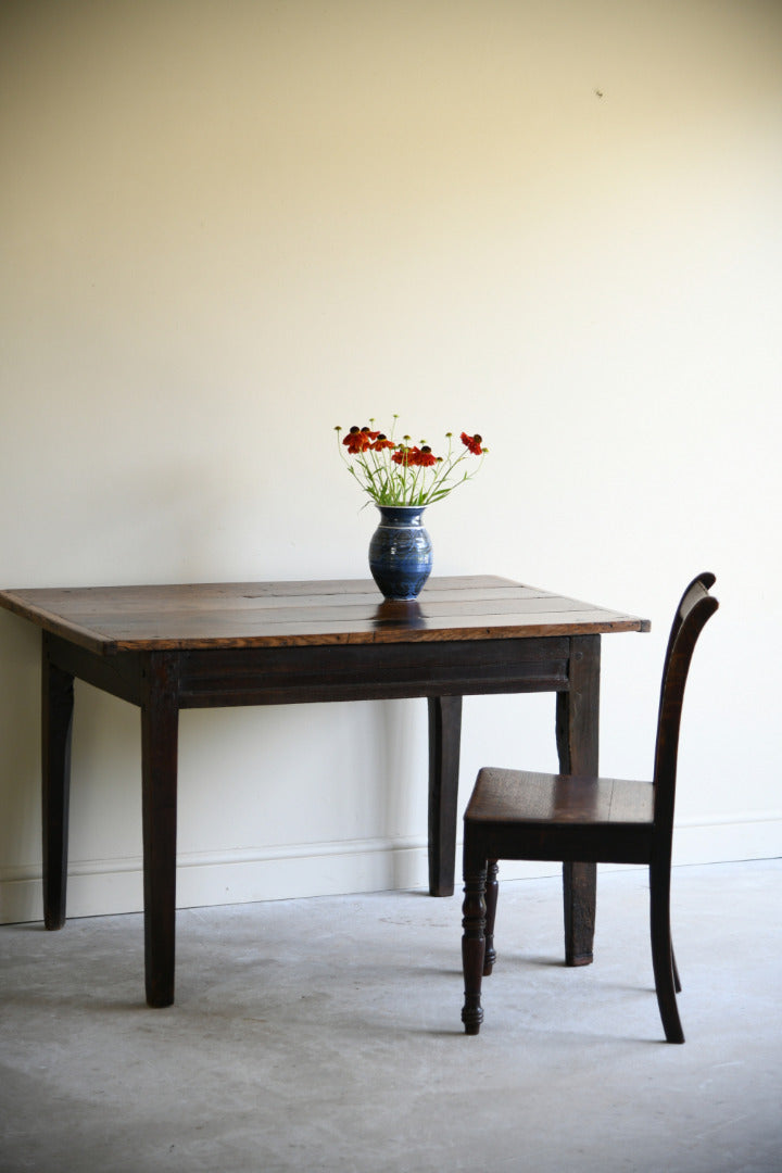18th Century Carved Oak Side Table