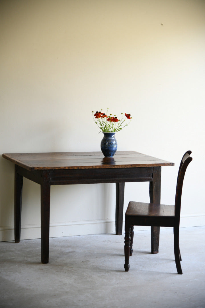 18th Century Carved Oak Side Table