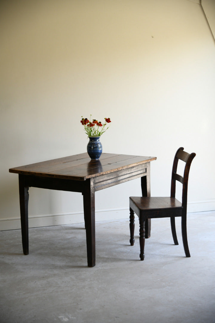 18th Century Carved Oak Side Table