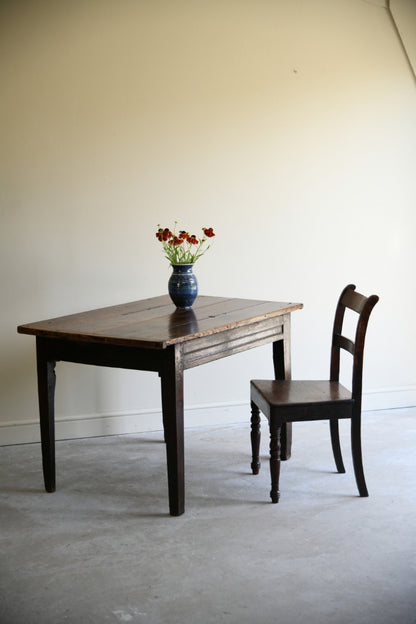 18th Century Carved Oak Side Table