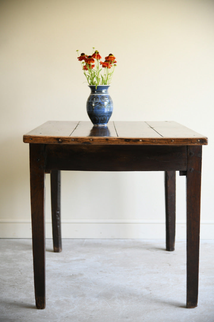 18th Century Carved Oak Side Table
