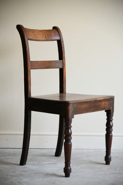 Early 19th Century Oak Dining Chair,