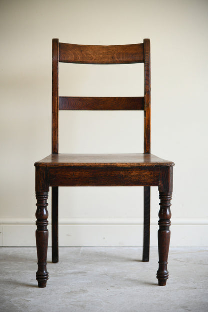 Early 19th Century Oak Dining Chair,