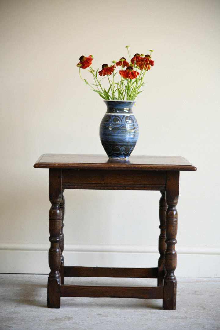 17th Century Style Oak Occasional Table