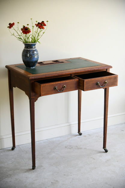Edwardian Inlaid Mahogany Writing Table