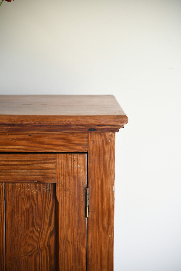 Antique Pine Two Door Housekeepers Cupboard