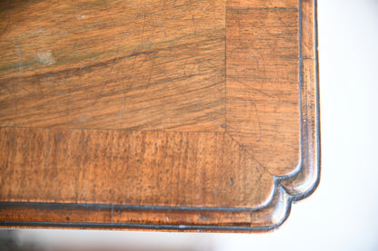 Antique Figured Walnut Kneehole Desk
