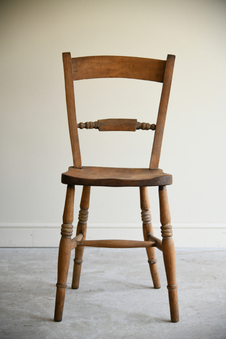 Antique Victorian Elm & Beech Kitchen Chair