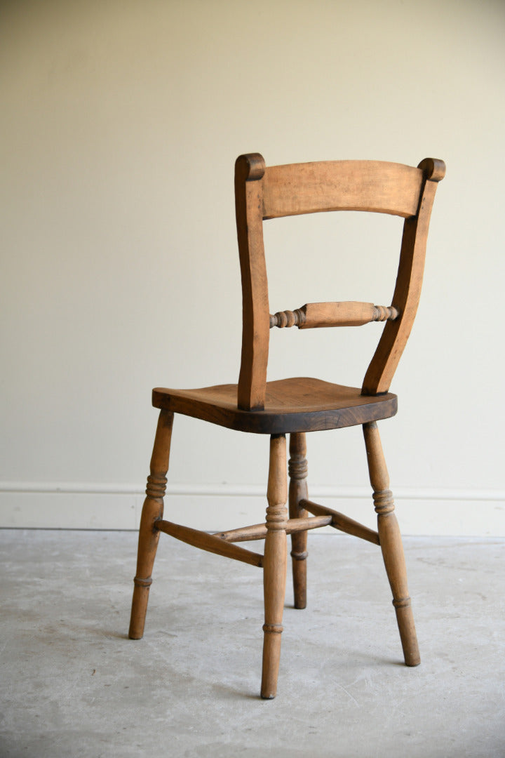 Antique Victorian Elm & Beech Kitchen Chair