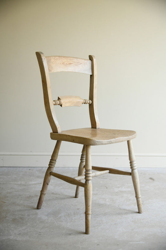 Antique Victorian Elm & Beech Kitchen Chair