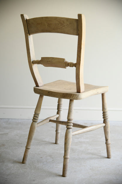 Antique Victorian Elm & Beech Kitchen Chair