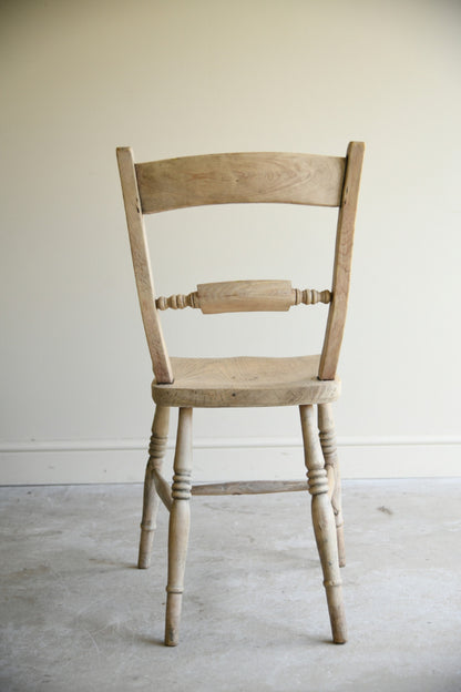 Antique Victorian Elm & Beech Kitchen Chair