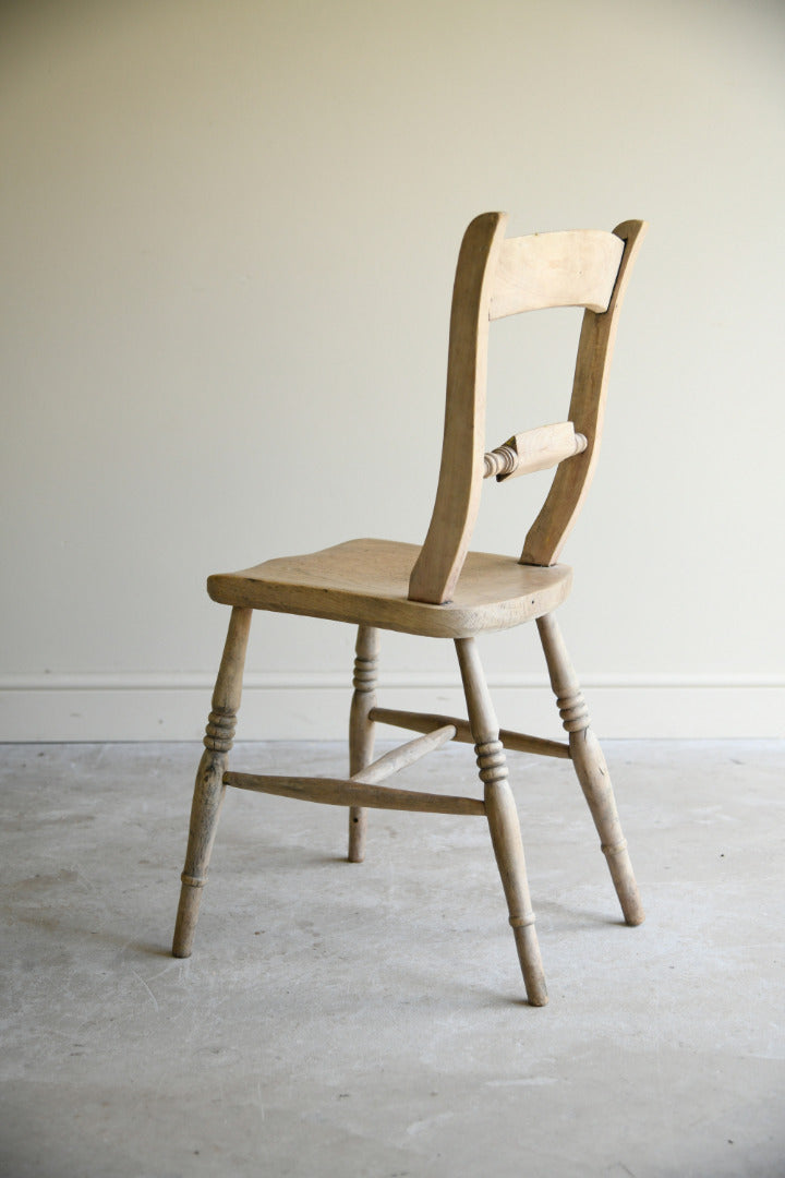 Antique Victorian Elm & Beech Kitchen Chair