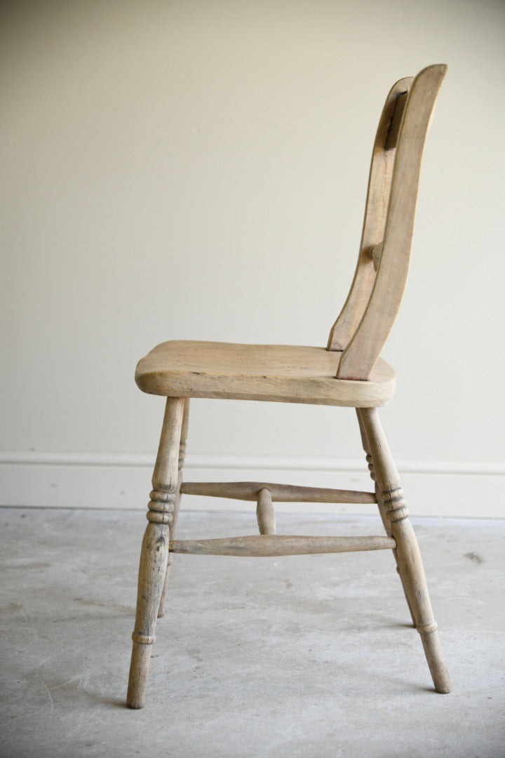 Antique Victorian Elm & Beech Kitchen Chair