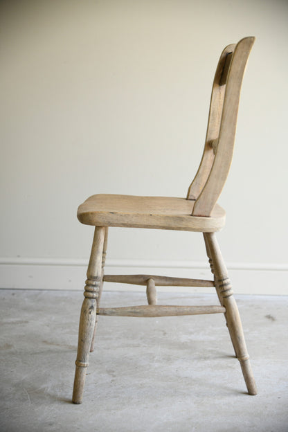 Antique Victorian Elm & Beech Kitchen Chair