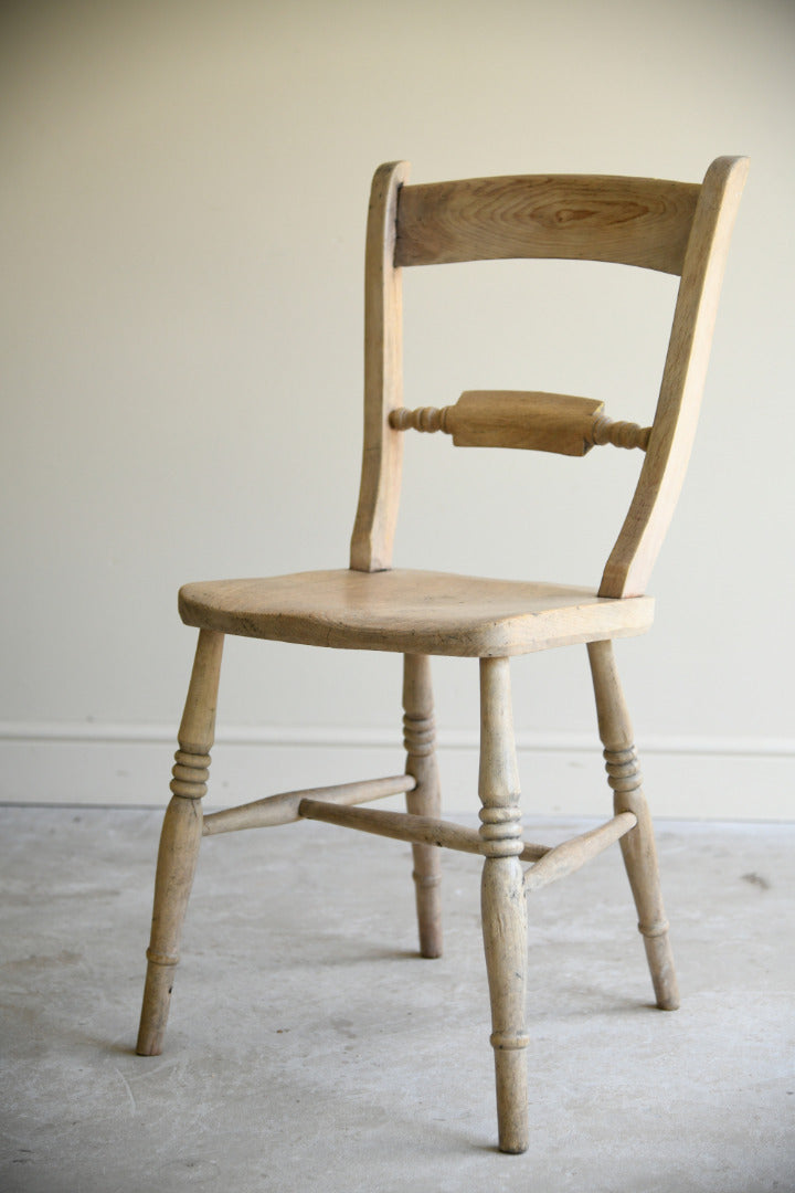 Antique Victorian Elm & Beech Kitchen Chair