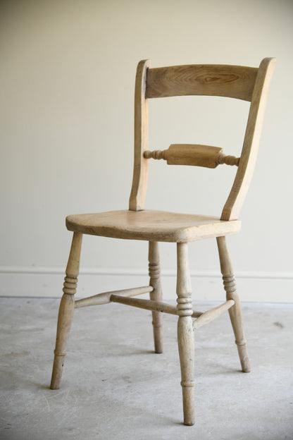 Antique Victorian Elm & Beech Kitchen Chair