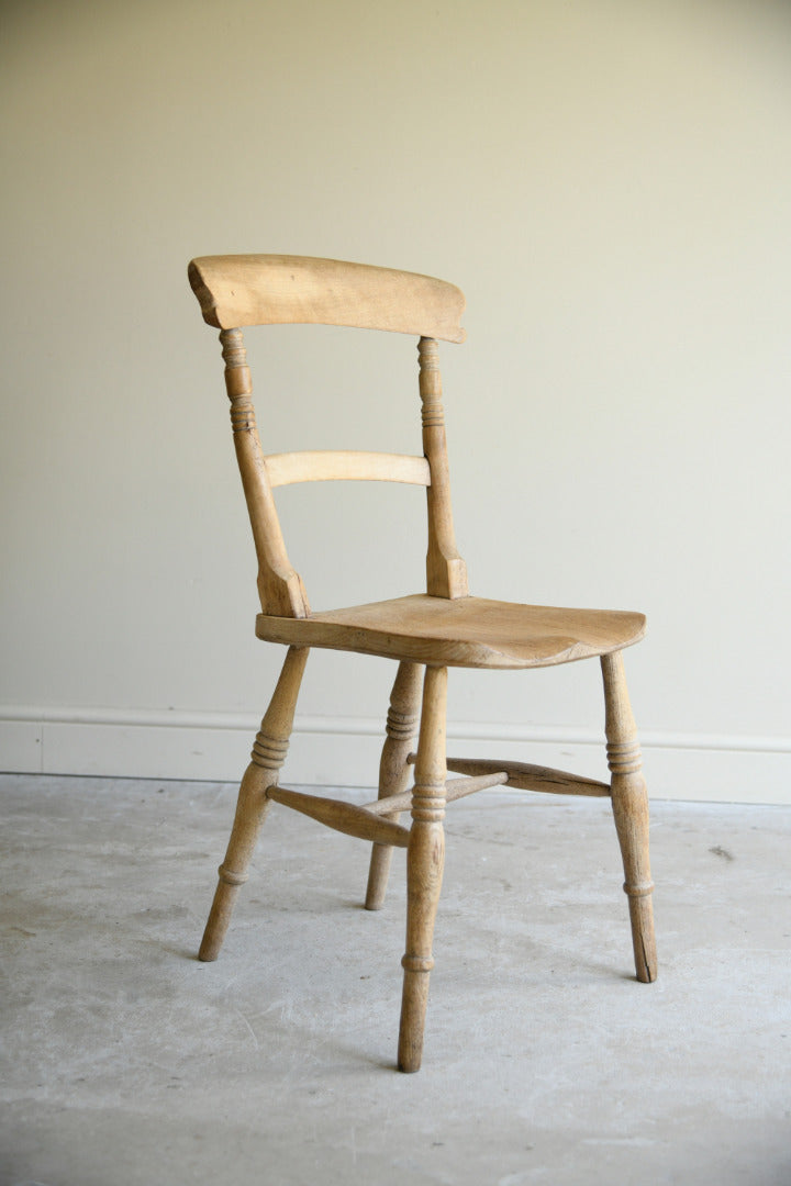 Antique Victorian Elm & Beech Kitchen Chair