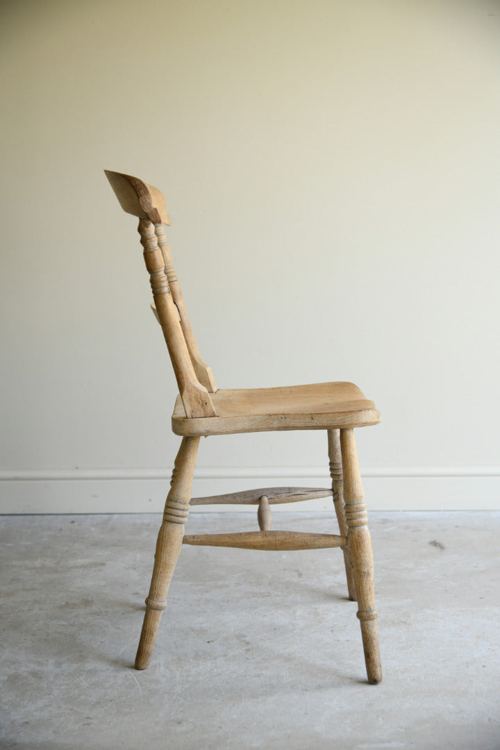 Antique Victorian Elm & Beech Kitchen Chair