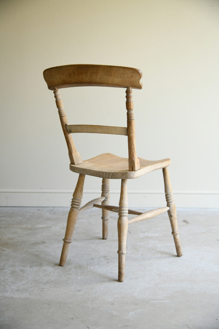 Antique Victorian Elm & Beech Kitchen Chair