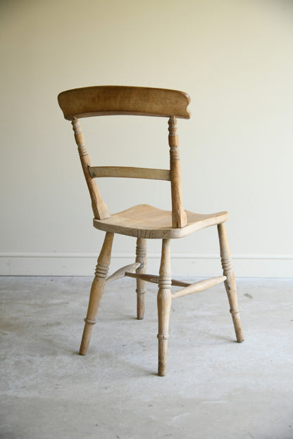 Antique Victorian Elm & Beech Kitchen Chair