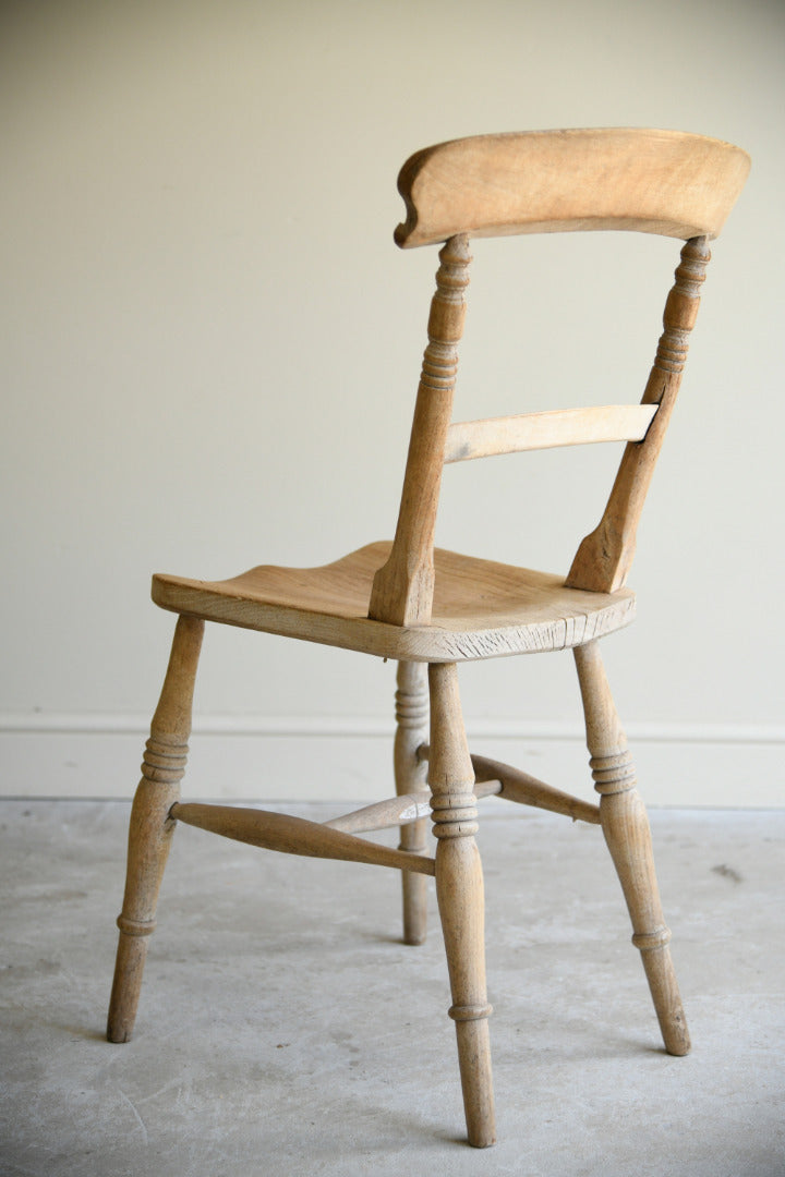 Antique Victorian Elm & Beech Kitchen Chair