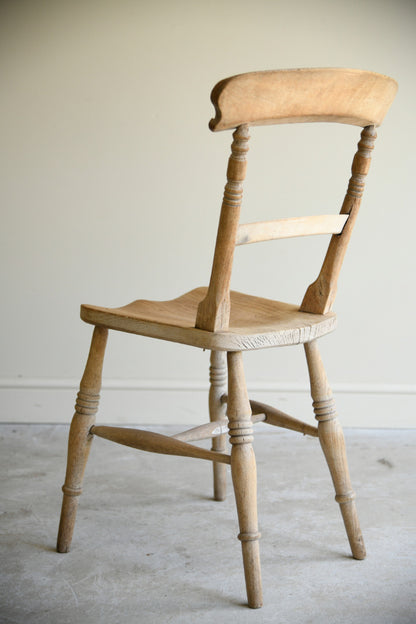 Antique Victorian Elm & Beech Kitchen Chair