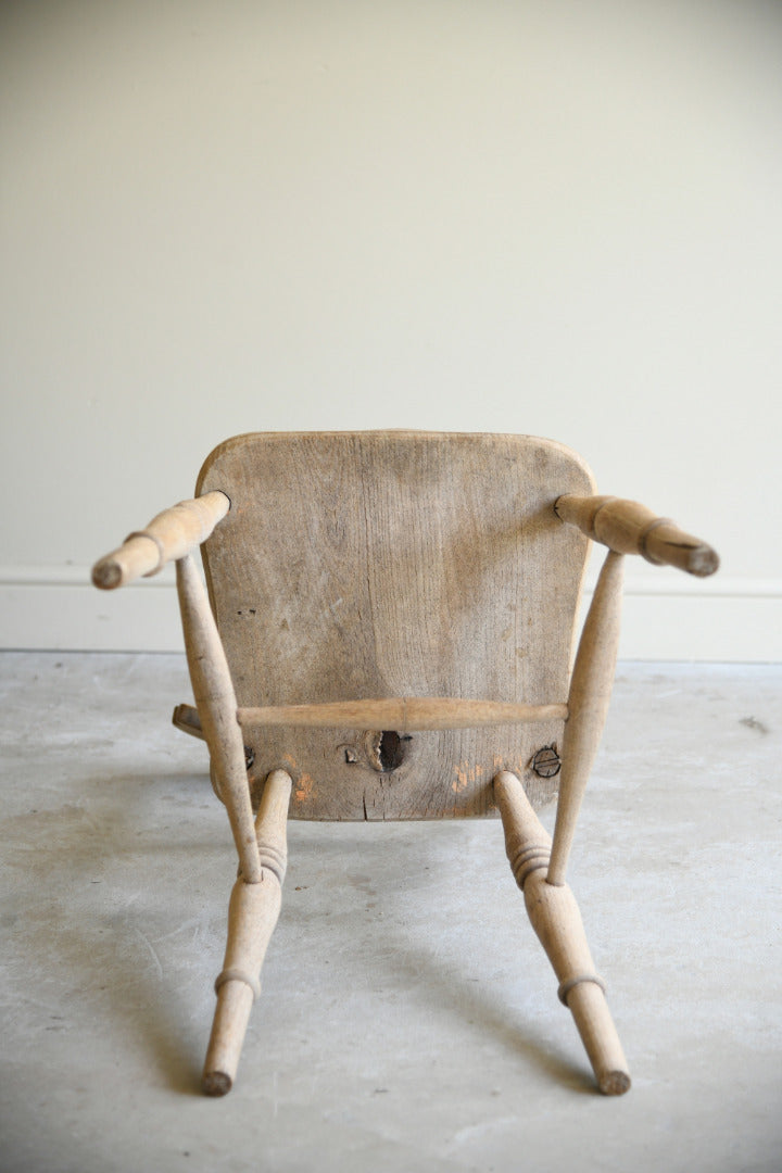 Antique Victorian Elm & Beech Kitchen Chair