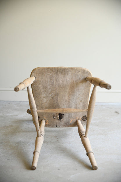 Antique Victorian Elm & Beech Kitchen Chair