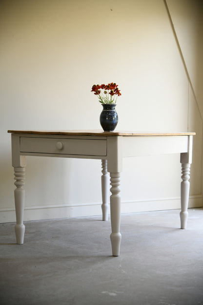 Rustic Antique Pine Farmhouse Kitchen Table