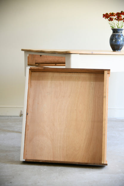 Rustic Antique Pine Farmhouse Kitchen Table