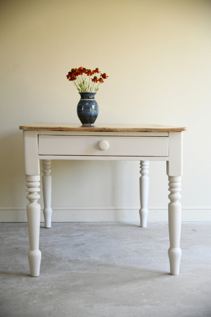 Rustic Antique Pine Farmhouse Kitchen Table