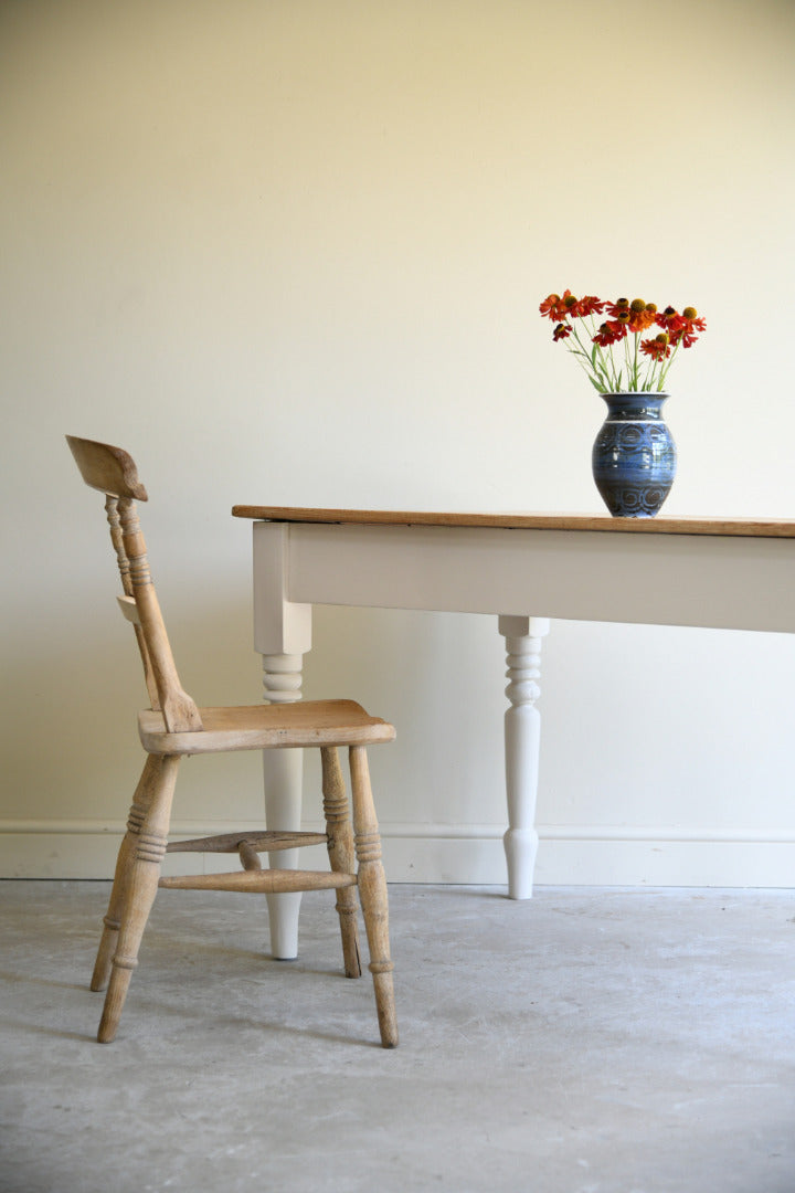 Rustic Antique Pine Farmhouse Kitchen Table