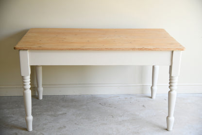 Rustic Antique Pine Farmhouse Kitchen Table