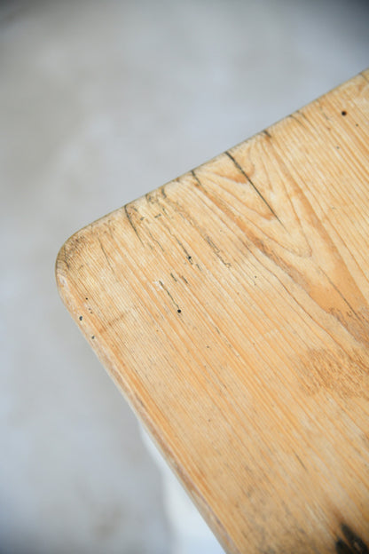 Rustic Antique Pine Farmhouse Kitchen Table