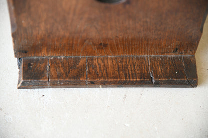 Antique Carved Oak Book Trough