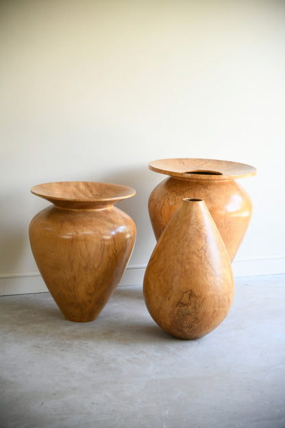 Tim Lawson Stormwood 87 Spalted Beech Teardrop Vessel