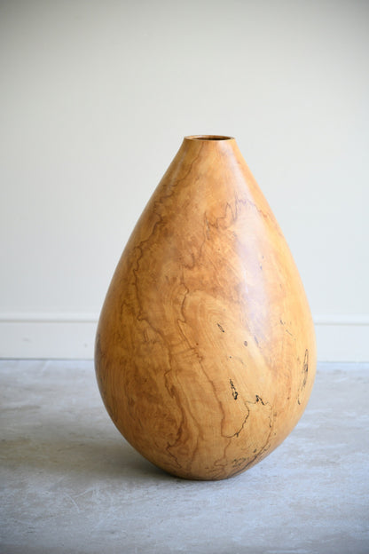 Tim Lawson Stormwood 87 Spalted Beech Teardrop Vessel