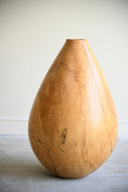Tim Lawson Stormwood 87 Spalted Beech Teardrop Vessel