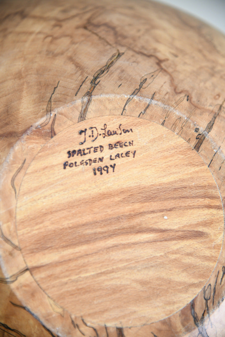 Tim Lawson Stormwood 87 Spalted Beech Teardrop Vessel