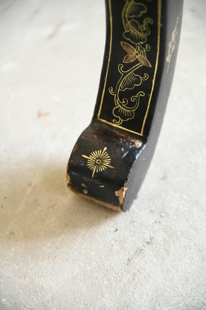 20th Century Chinese Black Lacquer Console Table