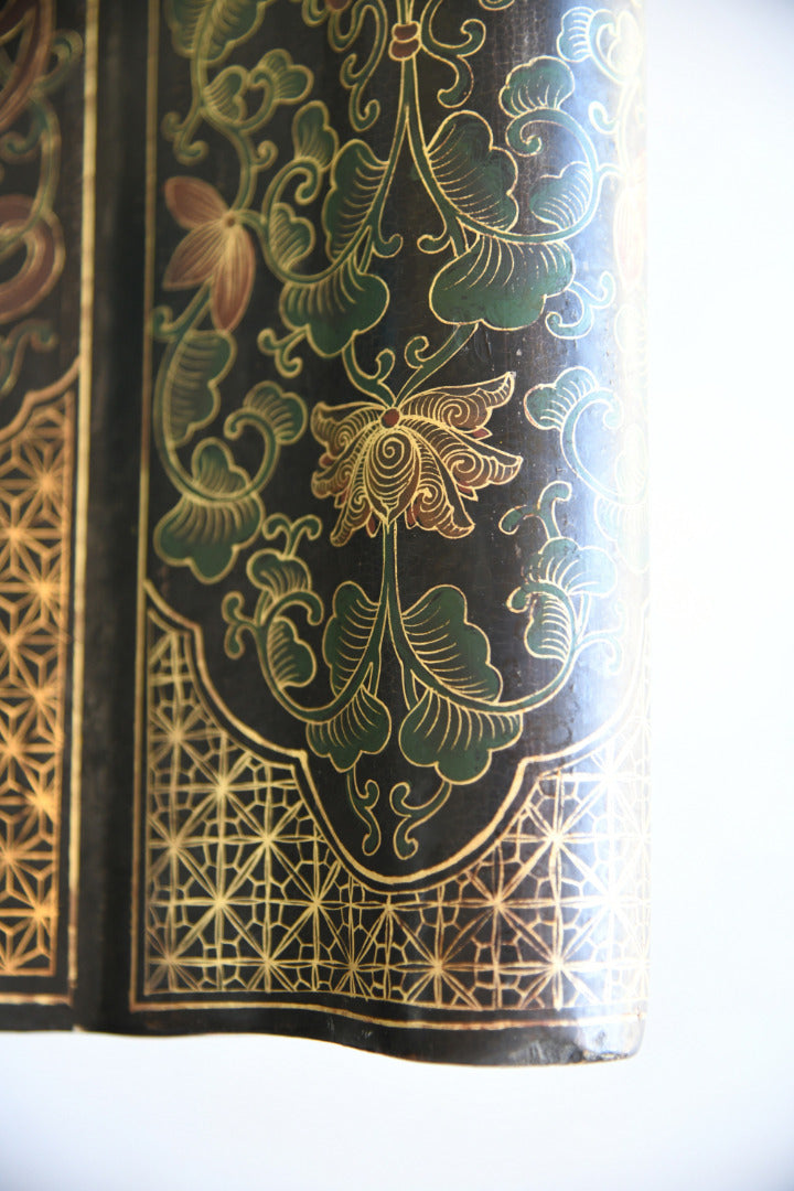 20th Century Chinese Black Lacquer Console Table