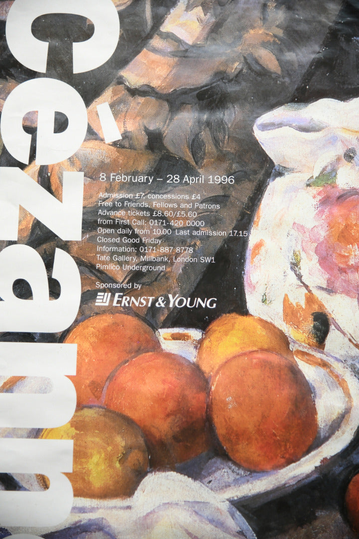 Original 1996 Tate Gallery Cezanne Exhibition Poster