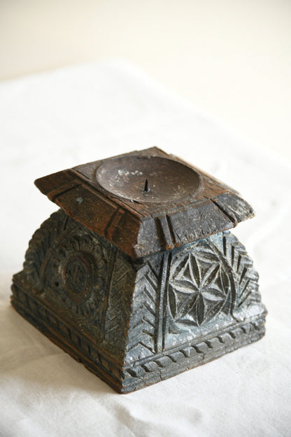 Antique Carved Wooden Architectural Fragment