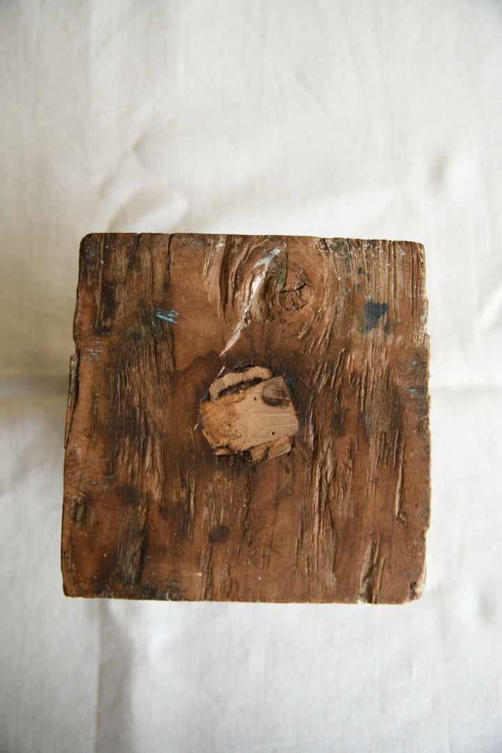Antique Carved Wooden Architectural Fragment