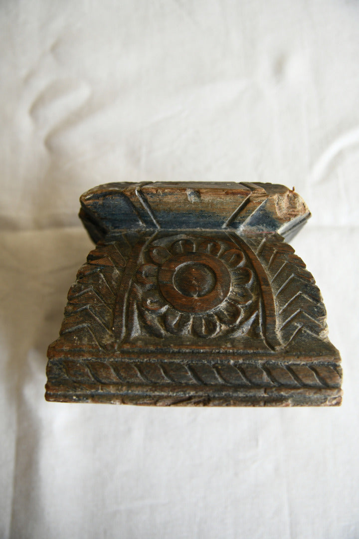 Antique Carved Wooden Architectural Fragment