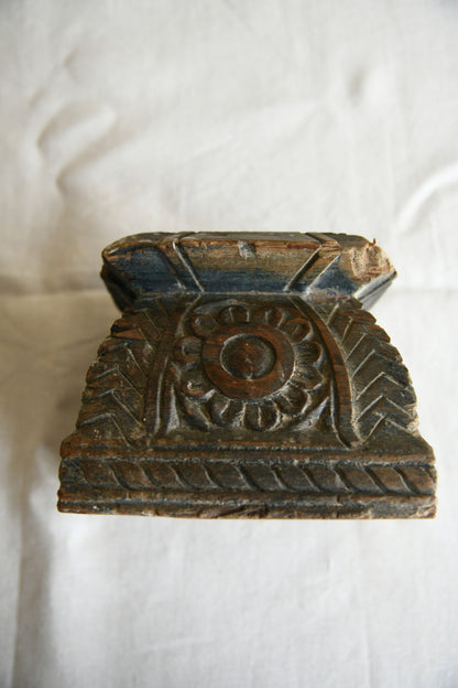 Antique Carved Wooden Architectural Fragment