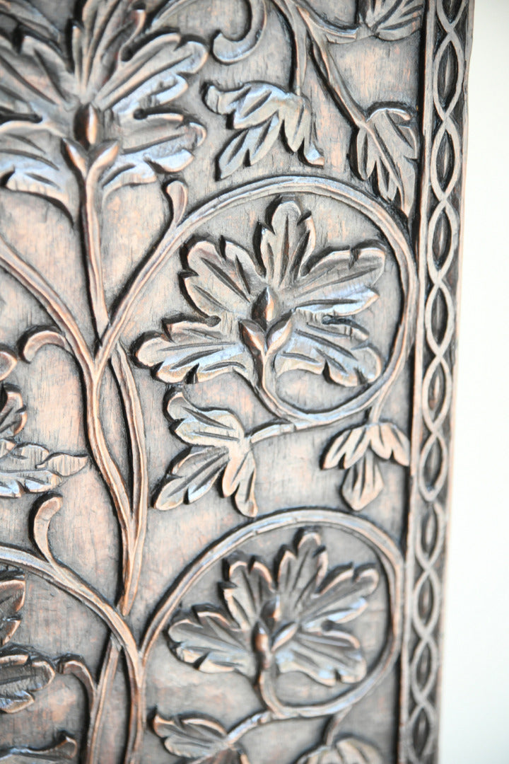 Indian Carved Rosewood Side Cabinet